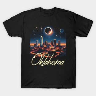 Oklahoma Solar Eclipse 2024 Starry Night, Solar Eclipse 2024 T-Shirt